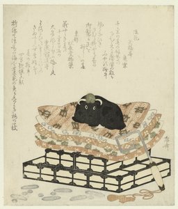 Figur eines Ochsen von Ryuryukyo Shinsai