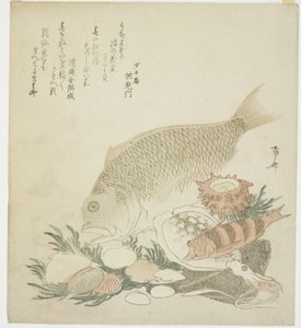 Fische und Muscheln von Ryuryukyo Shinsai