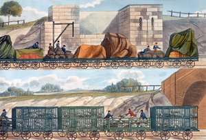 Züge auf der Liverpool und Manchester Eisenbahn, 1832-1833