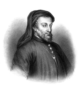 Geoffrey Chaucer, englischer Autor, Dichter, Philosoph, Bürokrat und Diplomat des 14. Jahrhunderts