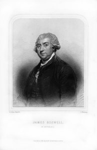 James Boswell, 9. Laird von Auchinleck, schottischer Anwalt, Tagebuchautor und Schriftsteller, 1870 von S. Freeman