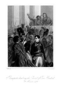 Napoleon Bonaparte löst den Rat der Fünfhundert auf, 1845 von S. Freeman