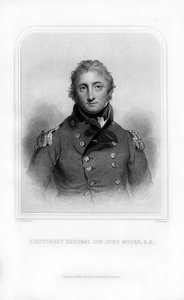 Sir John Moore, britischer Soldat und General, 1870 von S. Freeman