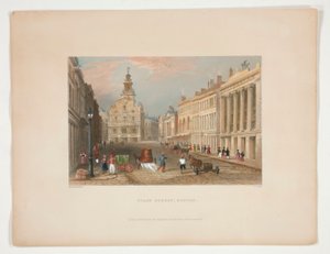 State Street, Boston, Illustration für Nathaniel Parker Willis von S. Lacey