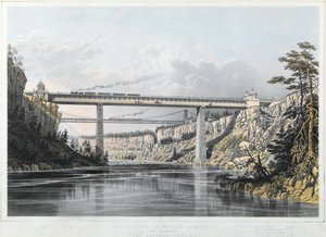 Grand Trunk Railway of Canada: Victoria Bridge, 1854 von S. Russell