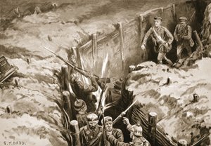 Leutnant Turner führt einen Bombenangriff auf einen deutschen Kommunikationstrench an