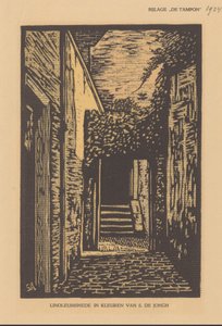 Gasse mit Tor von S. de Jongh