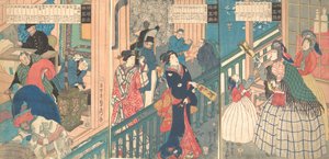 Eine wahre Ansicht eines Handelshauses eines Yokohama-Händlers