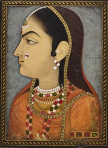 Porträt einer Dame, ca. 1800 von Sahib Ram