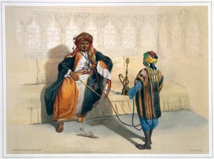 Ein arabischer Scheich raucht, 1848