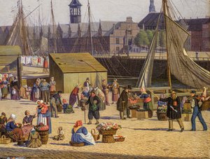 Hejbro Plads, ein Marktplatz in Kopenhagen (Detail)
