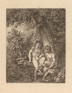 Zwei Satyrn im Wald, 1777