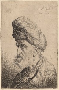 Büste eines Mannes mit Turban, nach links gewandt