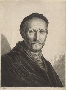 Porträt eines älteren Mannes mit Barett