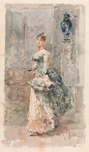 Dame in formeller Kleidung von Salvador Barbudo Sanchez