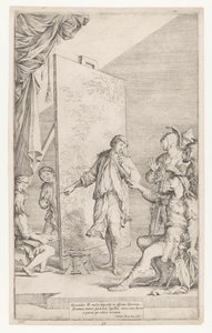 Alexander der Große im Atelier von Apelles von Salvator Rosa