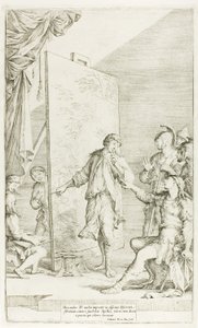 Alexander im Atelier von Apelles von Salvator Rosa