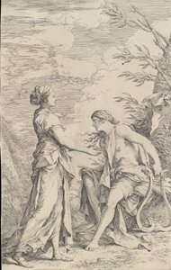 Apollo und die Kumanaische Sibylle, ca. 1661 von Salvator Rosa