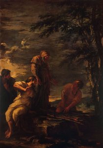 Demokrit und Protagoras, 1663-1664 von Salvator Rosa