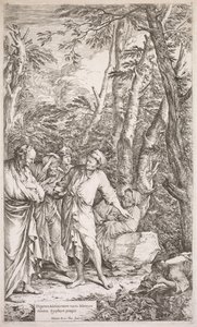 Diogenes und sein Becher von Salvator Rosa