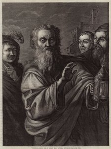 Diogenes sucht einen ehrlichen Mann von Salvator Rosa