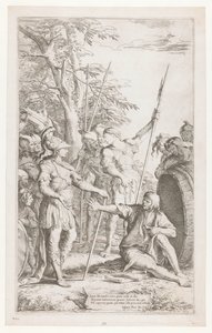 Diogenes bittet Alexander, nicht in seinem Licht zu stehen
