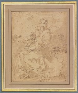 Heiliger Franziskus, Entwurf von Salvator Rosa
