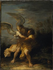 Jakob ringt mit dem Engel von Salvator Rosa