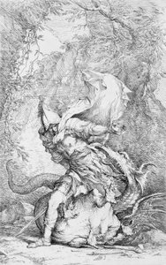 Jason und der Drache von Salvator Rosa
