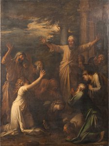 Jona predigt den Menschen von Ninive von Salvator Rosa