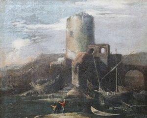 Landschaft mit Ruinen
