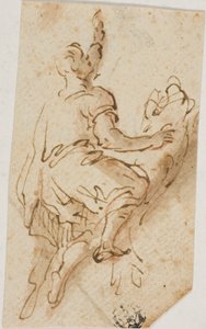 Mann besteigt Löwen von Salvator Rosa