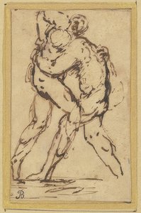 Ringkämpfer von Salvator Rosa