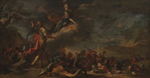 Die Gründung von Theben von Salvator Rosa