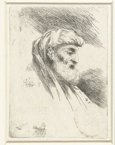 Kopf eines alten Mannes mit Bart von Salvatore Castiglione (signed by artist)