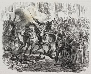 Aufstand von Madrid, aus der Geschichte Napoleons von Cesare Malpica