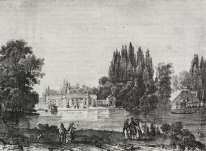 Lazienki-Palast, Warschau, Polen, Lithographie von Salvatore Puglia aus Poliorama Pittoresco, Nr. 48, 9. Juli