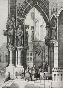 Regensburger Dom, Deutschland, Lithographie von Salvatore Puglia aus Poliorama Pittoresco, Nr. 12, 30. Oktober von Salvatore Puglia