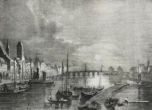 Ansicht von Frankfurt, Deutschland, Lithographie von Salvatore Puglia von Salvatore Puglia