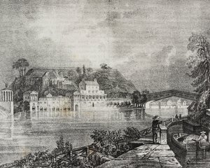 Ansicht von Soliowka, Lithographie von Salvatore Puglia aus Poliorama Pittoresco, Nr. 38, 29. April