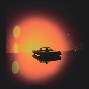 Klassisches Auto Kosmischer Sonnenuntergang