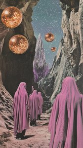 Rosa Roben Weltraumreise von Samantha Hearn