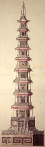 Entwurf für eine Brunnenpagode von Sambrooke Freeman