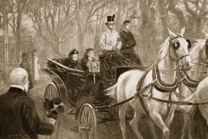 Queen Victorias letzte Fahrt: Osborne, 15. Januar von Samuel (after) Begg