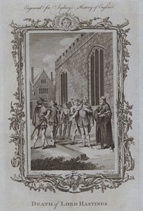 Tod von Lord Hastings (Gravur) von Samuel (after) Wale