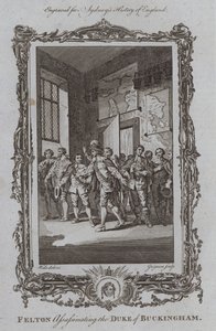 Felton ermordet den Herzog von Buckingham (Gravur)