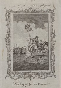 Landung von Julius Caesar (Stich) von Samuel (after) Wale