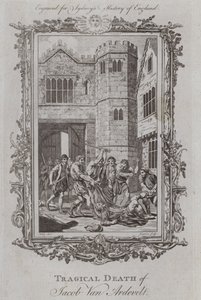 Tragischer Tod von Jacob Van Artevelde (Gravur) von Samuel (after) Wale