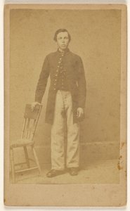 Unbekannter konföderierter Soldat, stehend von Samuel A. Cooley