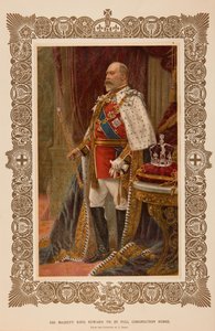 König Edward VII. in Krönungsroben von Samuel Begg